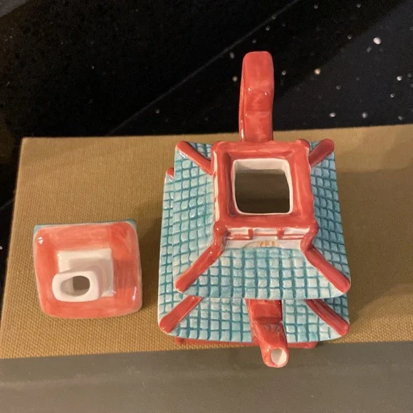 Chinese Asian Pagoda Fitz and Floyd Miniature Teapots Around The World - Picture 5 of 6